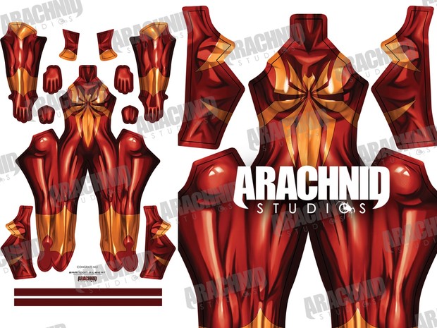 MJ Iron Spider Dye-sub pattern