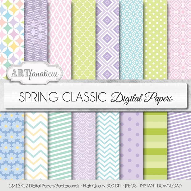 SPRING CLASSIC DIGITAL PAPER