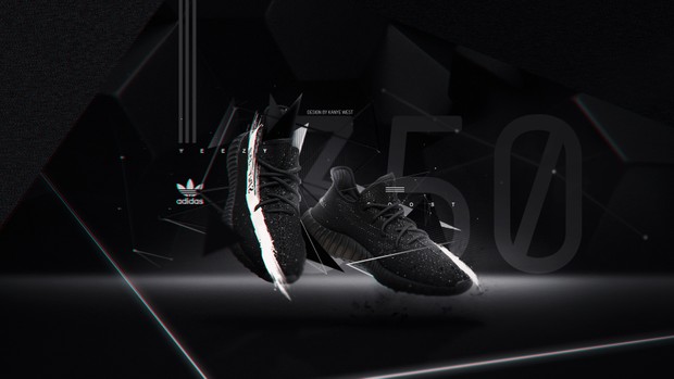 Oreo Yeezy v2 Advertisment Photoshop Document