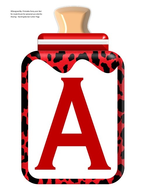 LARGE-RED-COW-BABY-BOTTLE-BANNER-LETTERS