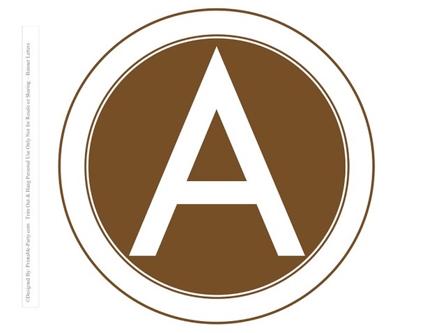 8-INCH-WHITE-BROWN-CIRCLE-PRINTABLE-BANNER-LETTERS-A-Z-0-9
