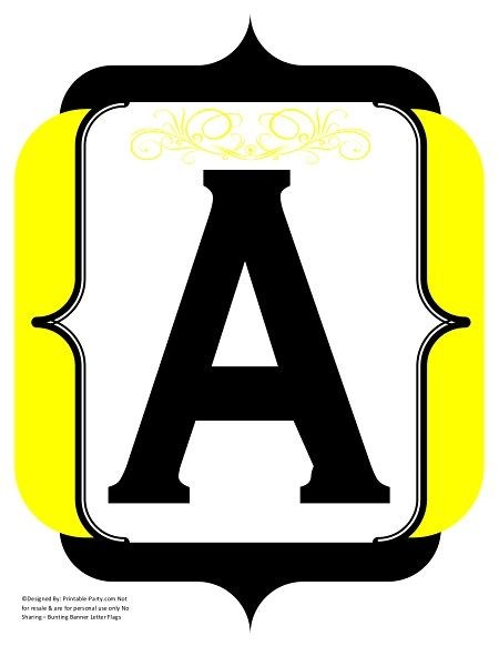 fancy-black-yellow-printable-banners-letters-numbers