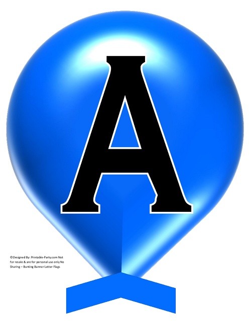 LARGE-TRUE-BLUE-BALLOON-PRINTABLE-BANNER-LETTERS-A-Z-0-9