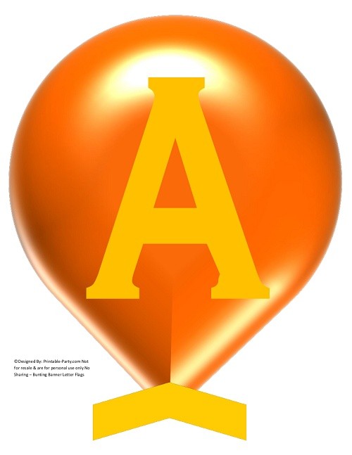 LARGE-ORANGE-YELLOW-BALLOON-PRINTABLE-BANNER-LETTERS-A-Z-0-9