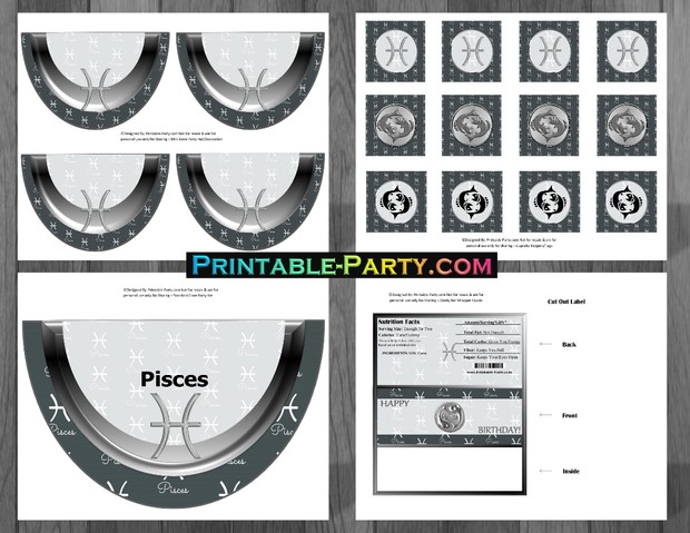Pisces-Zodiac-theme-printable-birthday-decorations