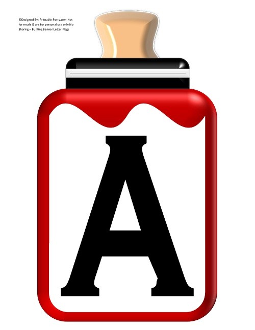 LARGE-RED-BLACK-BABY-BOTTLE-BANNER-LETTERS