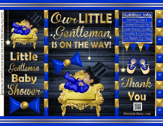 POTATO-chip-treat-favor-bags-little-gentleman-BABY-SHOWERbluegold