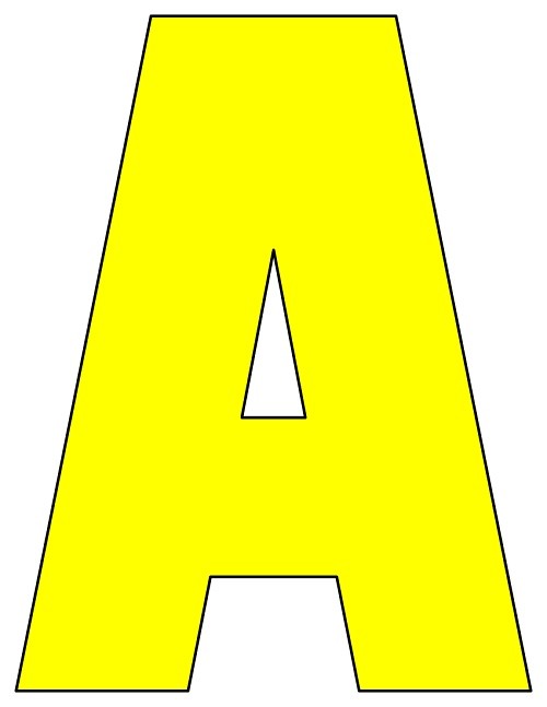 8x105 inch yellow printable letters a z 0 9 printable