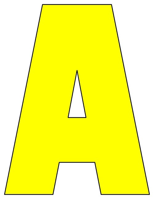 Yellow Alphabet Printable