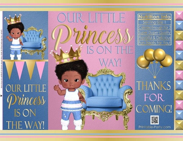 printable-chip-bags-royal-princess-pinkgold-african-baby-shower-1