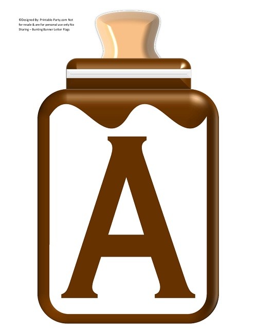 LARGE-BROWN-BABY-BOTTLE-BANNER-LETTERS