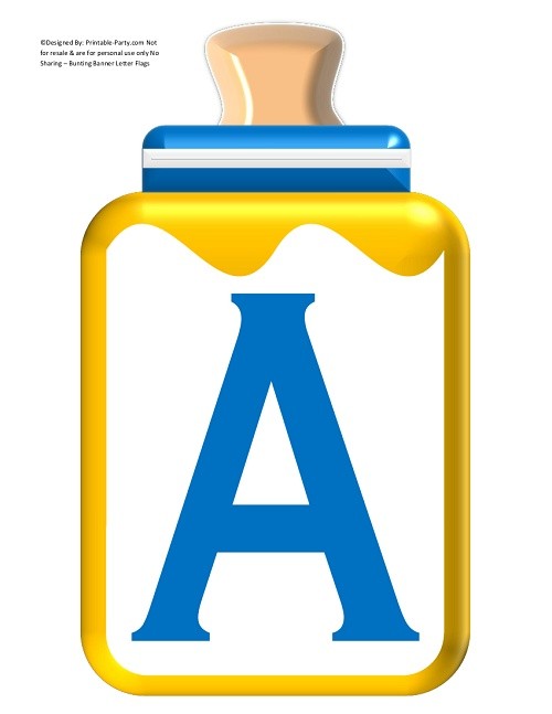 LARGE-BLUE-YELLOW-BABY-BOTTLE-BANNER-LETTERS