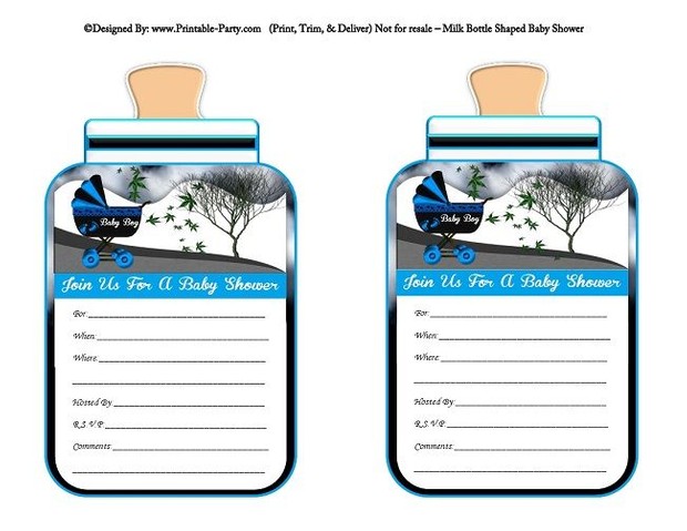 printable-blue-black-carriage-stroller-its-a-boy-babies-bottle-shaped-baby-shower-invitations