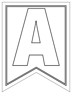 free large swallowtail printable alphabet banner lette printable