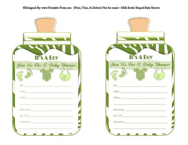 printable-green-zebra-feet-boy-baby-bottle-shaped-baby-shower-invitations