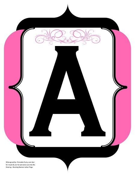 fancy-pink-black-printable-banners-letters-numbers