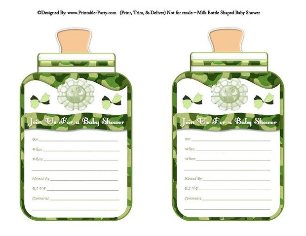 printable-green-camouflage-babies-bottle-shaped-baby-shower-invitations
