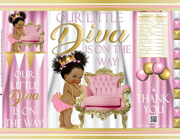 printable-chip-bags-royal-princess-pinkgold-african-baby-shower2