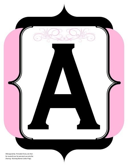 fancy-black-light-pink-printable-banners-letters-numbers