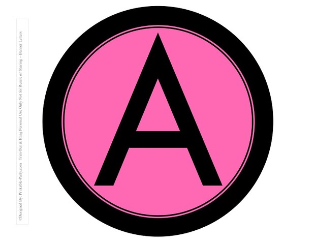 8-INCH-BLACK-PINK-CIRCLE-PRINTABLE-BANNER-LETTERS-A-Z-0-9