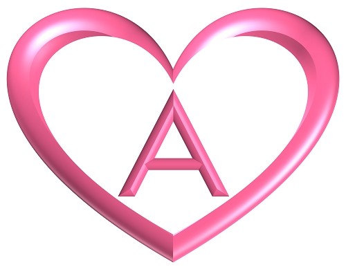 Heart shaped printable alphabet letter rose white Printable Party Heart shaped printable alphabet letter rose white Printable Party