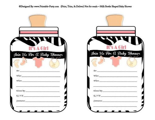 printable-light-pink-black-zebra-feet-girl-baby-bottle-shaped-baby-shower-invitations