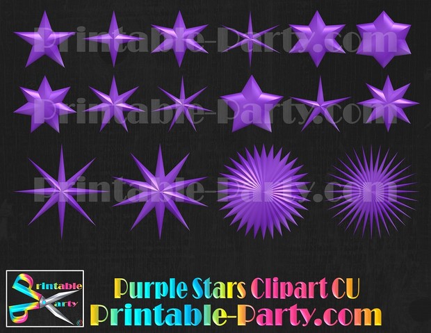 Purple Star Clipart Royalty Free