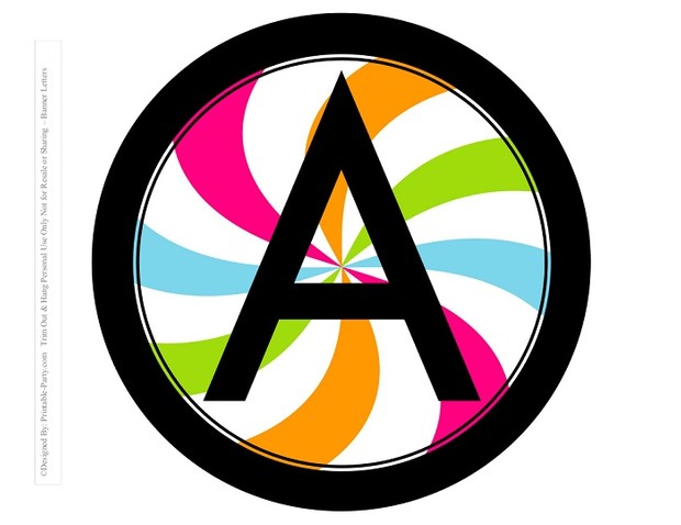 8-INCH-RAINBOW-LOLLIPOP-BLACK-CIRCLE-PRINTABLE-BANNER-LETTERS-A-Z-0-9