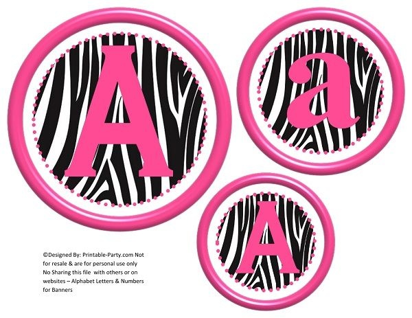 6-inch-hot-pink-black-zebra-circle-printable-banner-letters-numbers-a-z-0-9