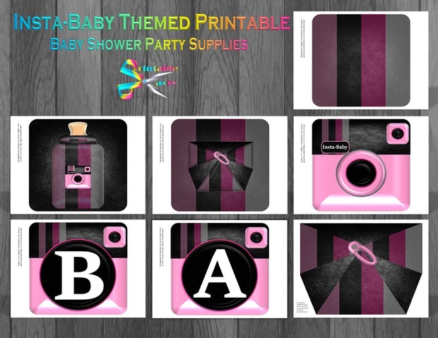 camera-baby-shower-printable-party-supplies-PINK