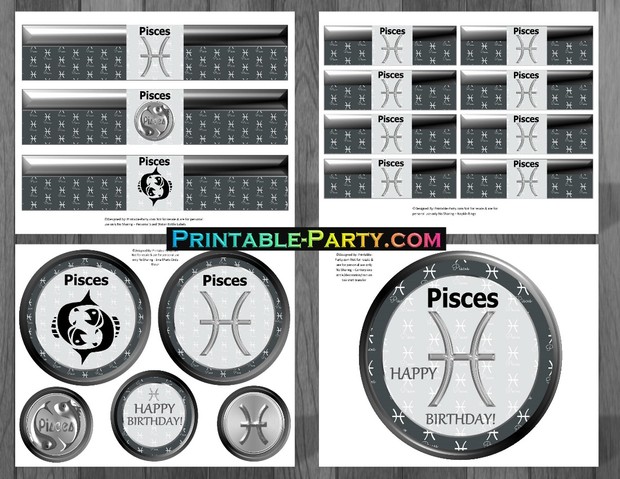 Pisces-Zodiac-theme-printable-birthday-decorations