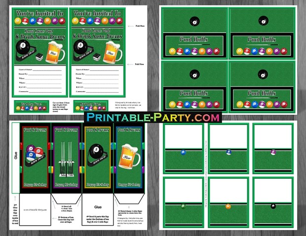 Pool-and-Brews-Billiards-themed-party-supplies