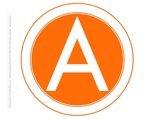 8-INCH-WHITE-ORANGE-CARROT-CIRCLE-PRINTABLE-BANNER-LETTERS-A-Z-0-9