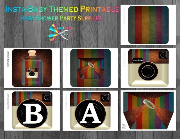 Camera-baby-shower-printable-party-supplies