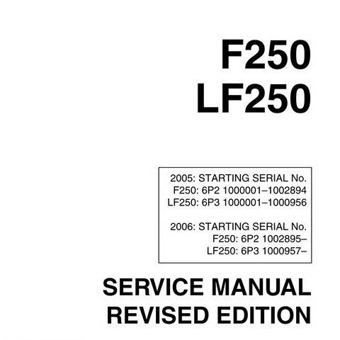 Yamaha Marine F250 Lf250 Outboards Repair Service Man Mediazone
