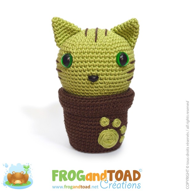 Minty Kitty Cactus - FROGandTOAD Créations ©