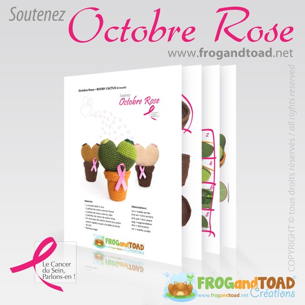 Octobre Rose - BOOBY CACTUS - FROGandTOAD Créations©