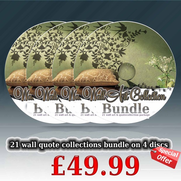 21 WALL ART & QUOTE COLLECTION BUNDLE