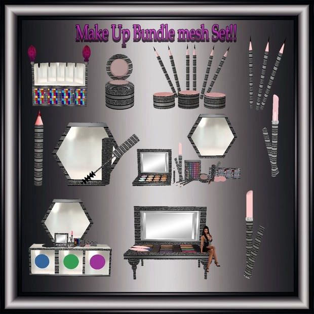 Make UP Mesh Bundle Resell Right Only to 5 People!!1 Room&16 Furniture Meshes!!!