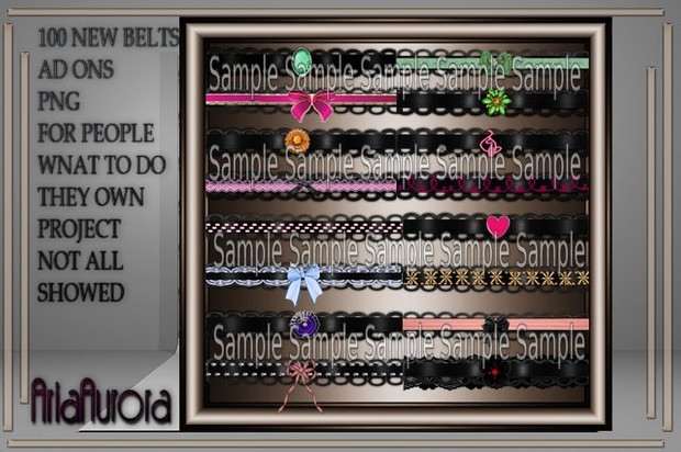 100 NEW BELTS AD ONS RESELL RIGHT ONLY 4 PEOPLE