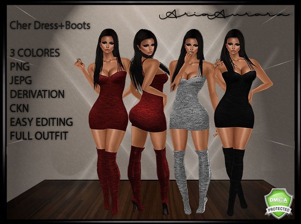 Cher Dress+Boots, Resell Right!!