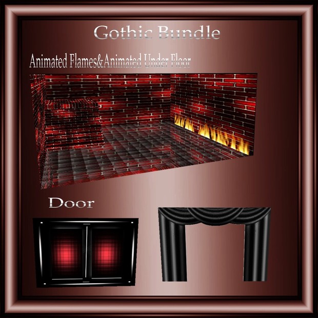 Gothic Mesh Bundle Resell Right Only 5 People!! 1 Room& 10 Furniture,1 Sitting Pose!!