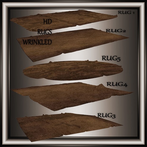 HD 5 Rugs NO Resell on this Files!!!