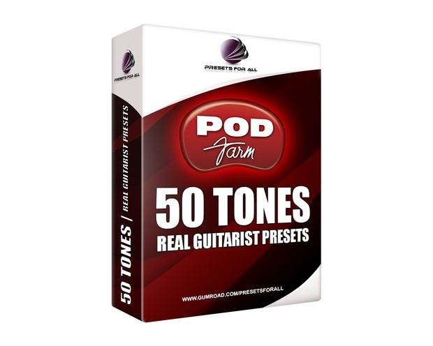 50 TONES | POD Farm Real Guitarist Presets Pack