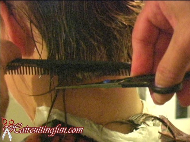 Debbie's Angled Bob Haircut