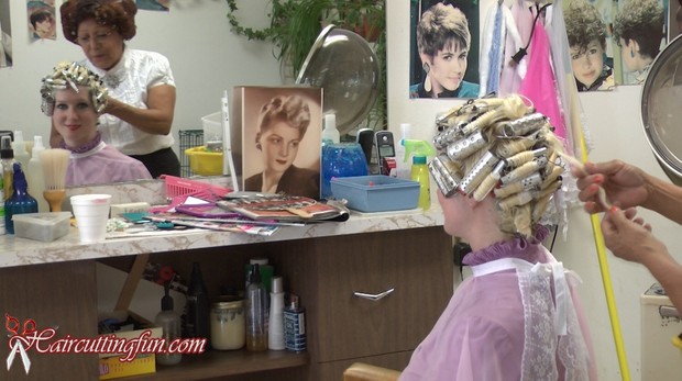 Kat's Tip Top and Other Metal Curlers Roller Set and Comb Out - VOD Digital Video on Demand