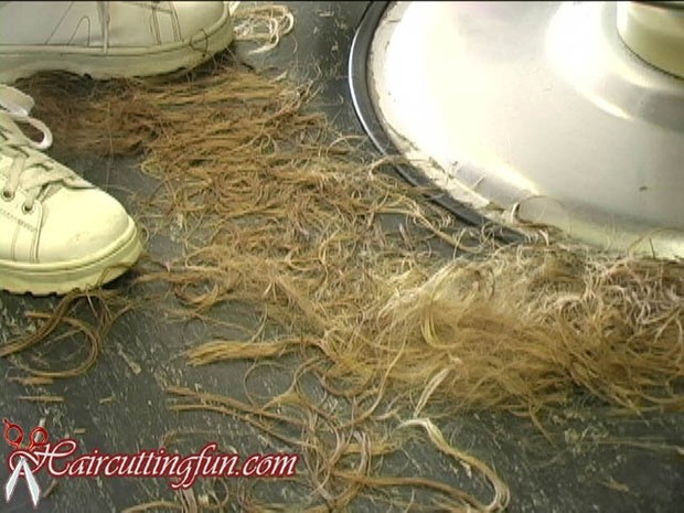 Angie's Haircut at a Salon