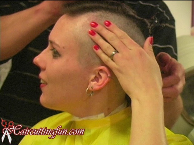 Alexandra's Mohawk Haircut