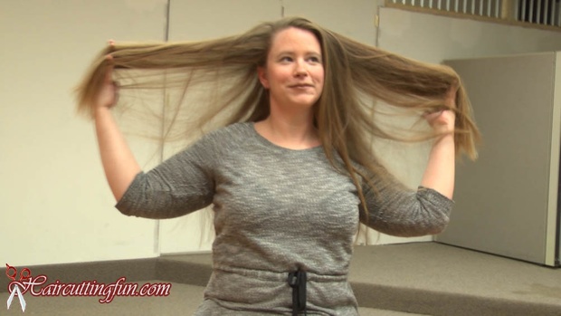 Emily's Long Hair to Inverted Bob Haircut - VOD, video on demand, digital video