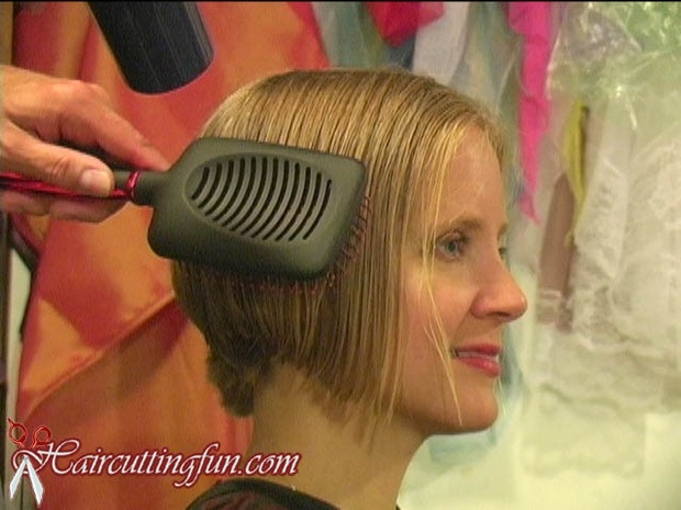 Debbie's Angled Bob Haircut